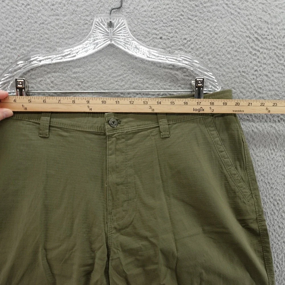 Weatherproof Mens Utility Shorts 40 Soft Olive Stretch Cargo Ripstop NEW